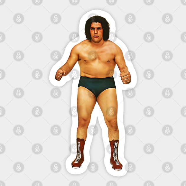 Andre The Giant Sticker by DankFutura